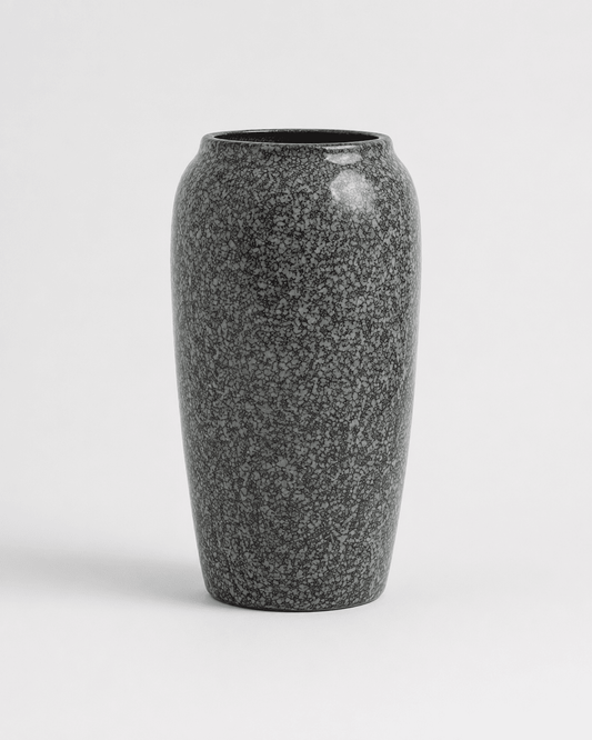 Ceramic Vase Textured Grey Blue