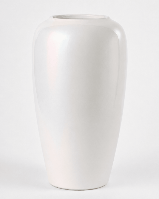 Ceramic Vase Pearl White