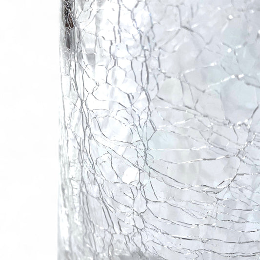 Glass Shattered Design 12cm(D) x 25cm(H)