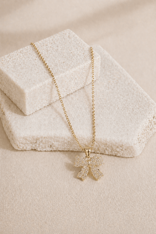 Lumière Bow Necklace (18 - 20cm)
