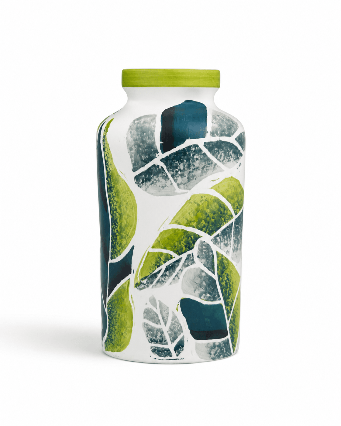 Ceramic Vase Leaf Motif