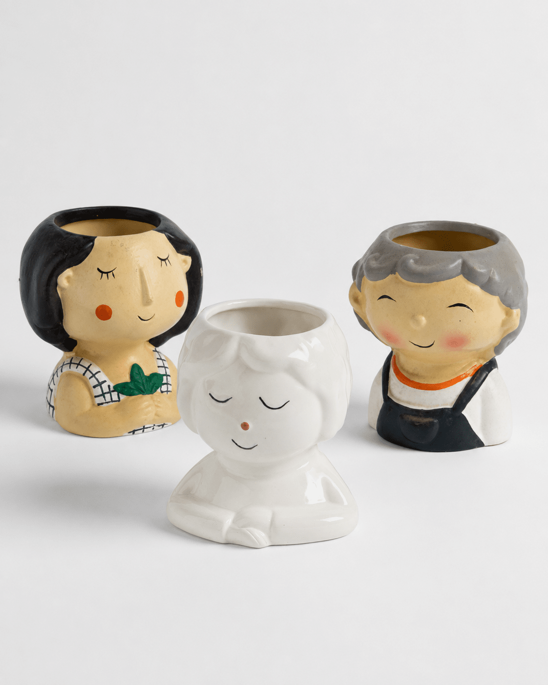 Ceramic Vase Character Face