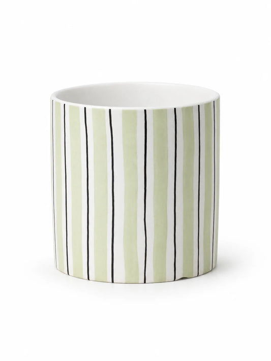 Ceramic Pot Vertical Line