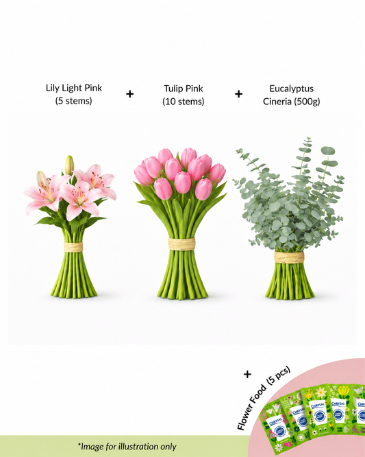 FCMRY09 - Lily, Tulip & Eucalyptus