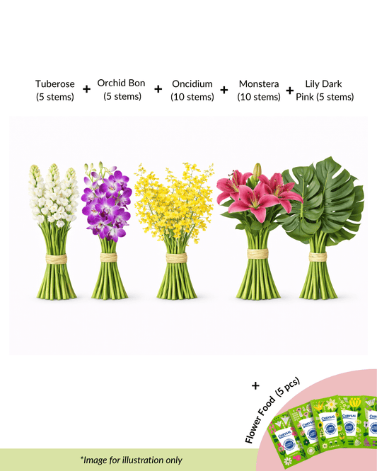 FCMRY10 - Tuberose, Orchids, Lily & Monstera