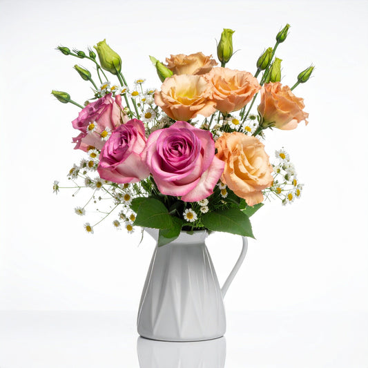 FCMVD03 - Rose, Eustomas & Chamomile