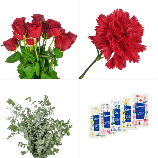 FCMVD16 - Rose, Carnation & Eucalyptus