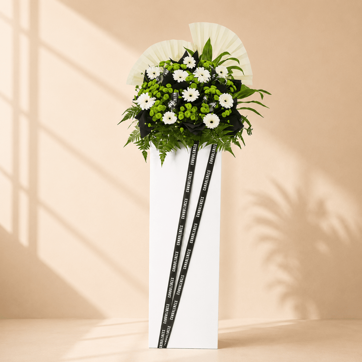 Sympathy Flower Stand โ Tranquil Tribute
