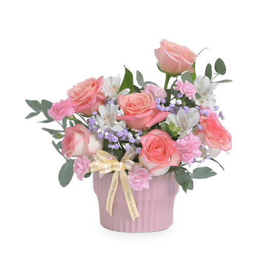 Peachy Promise – Table Flowers