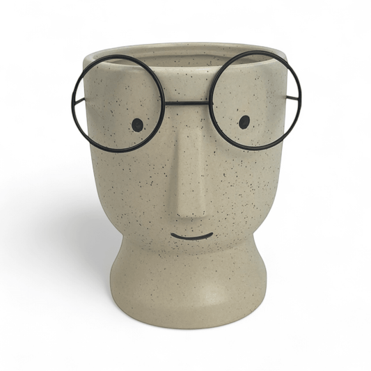 Ceramic Face Design With Spec 13cm(D) x 17cm(H)