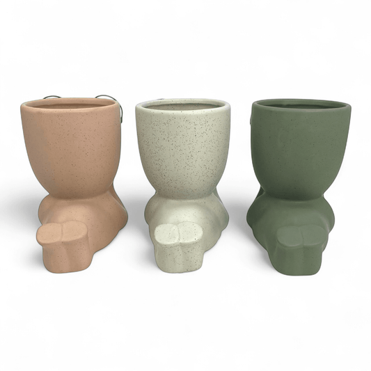 Ceramic Lay Down With Hand 13cm(D) x 19.5cm(H)