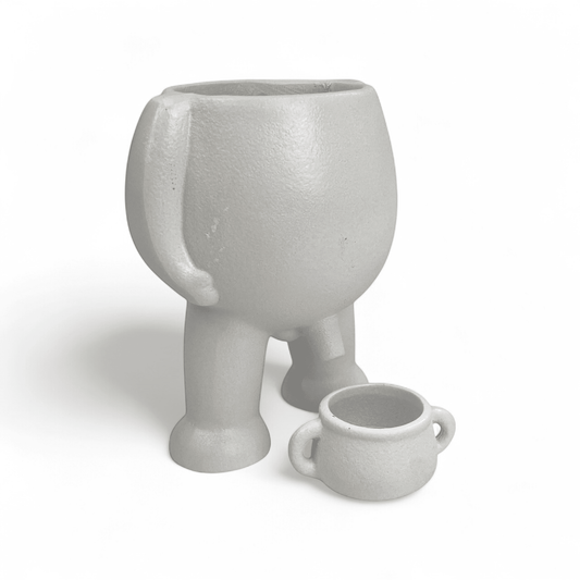 Resin Flower Pot 10.5cm(D) x 13cm(H)