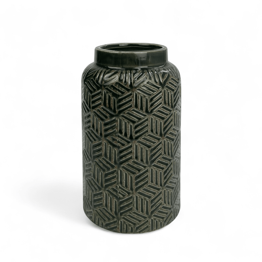 Ceramic With Pattern 11.3cm(D) x 21cm(H)