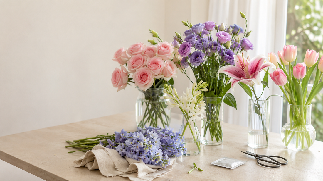 Flower Care Guide for 6 Popular Fresh-Cut Flowers