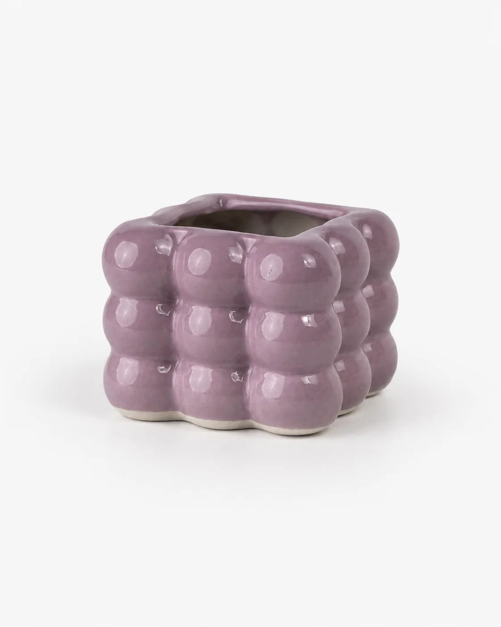 Ceramic Pot Square Bubble