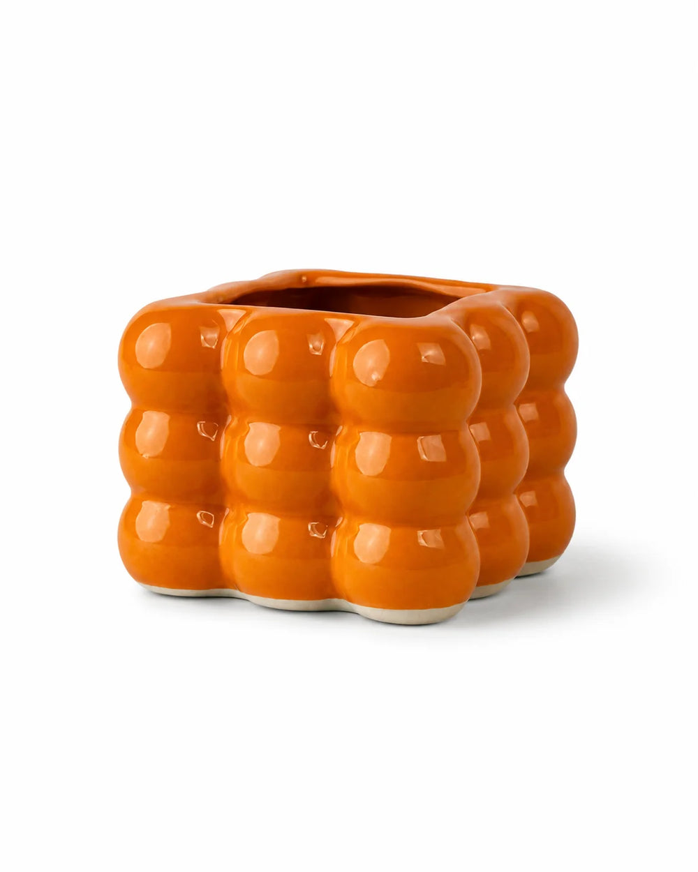 Ceramic Pot Square Bubble