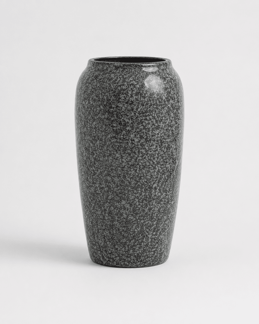 Ceramic Vase Textured Grey Blue