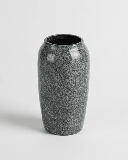 Ceramic Vase Textured Grey Blue