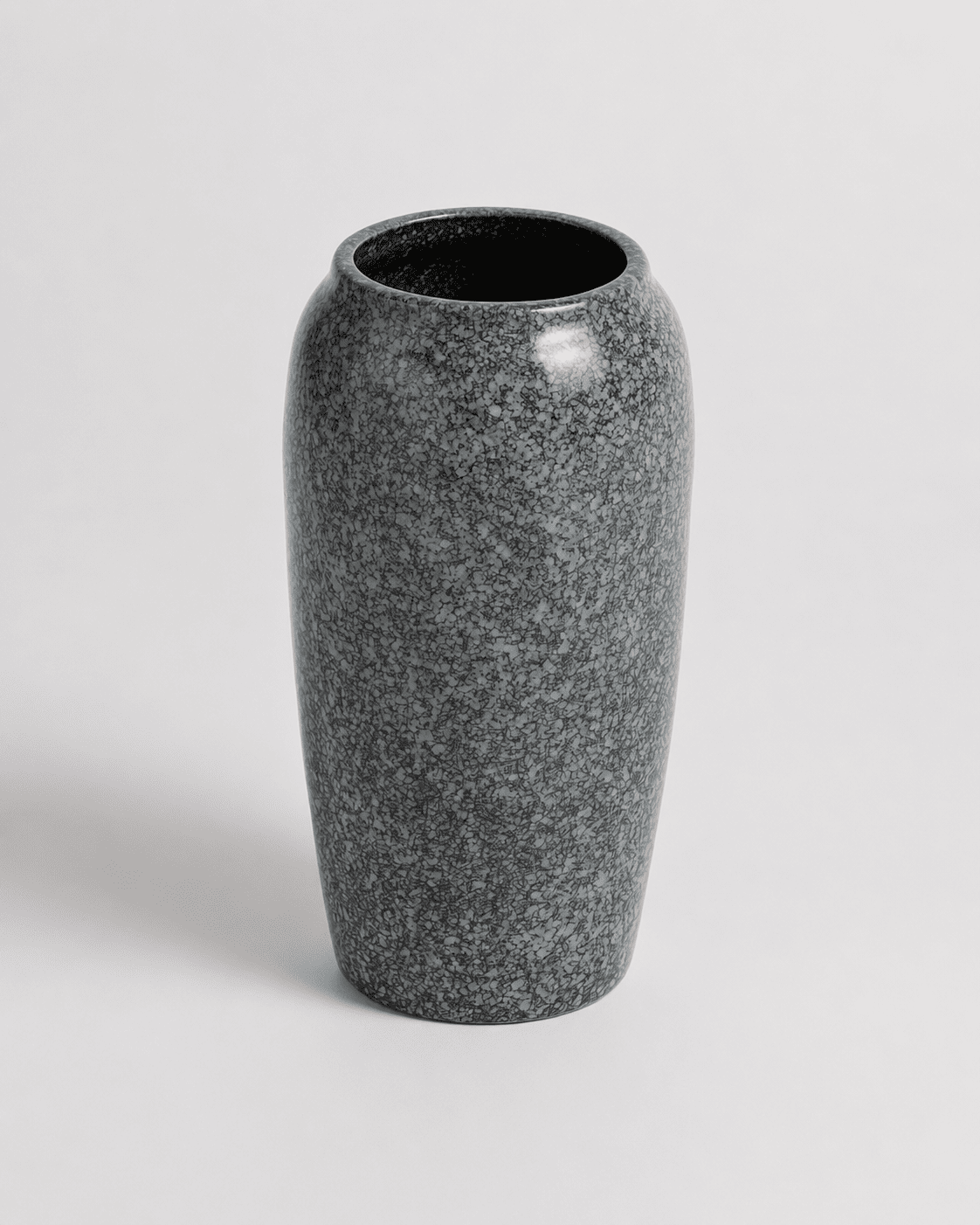 Ceramic Vase Textured Grey Blue