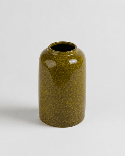 Ceramic Vase Textured Yellow Mud