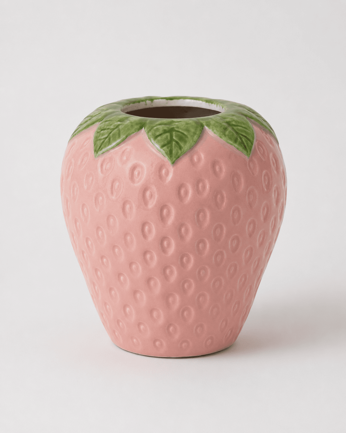 Ceramic Vase Pink Strawberry