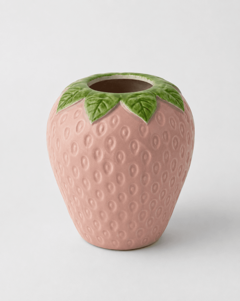 Ceramic Vase Pink Strawberry