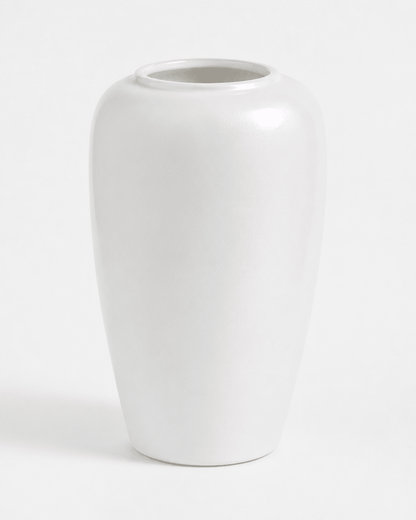 Ceramic Vase Pearl White