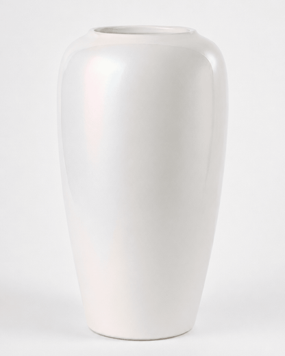 Ceramic Vase Pearl White