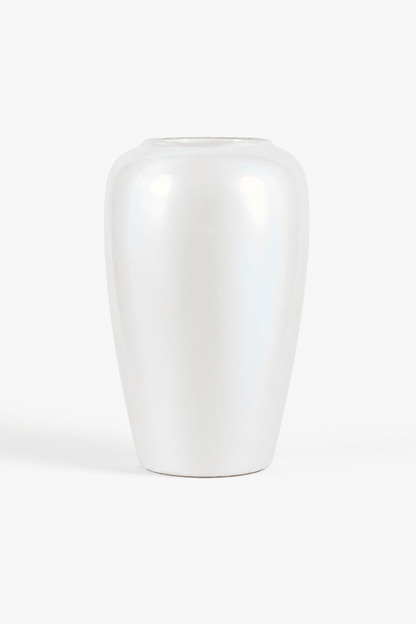 Ceramic Vase Pearl White