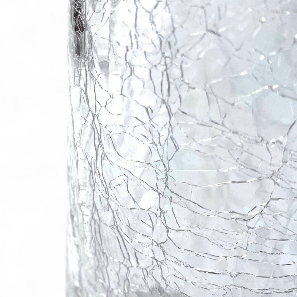 Glass Shattered Design 12cm(D) x 25cm(H)