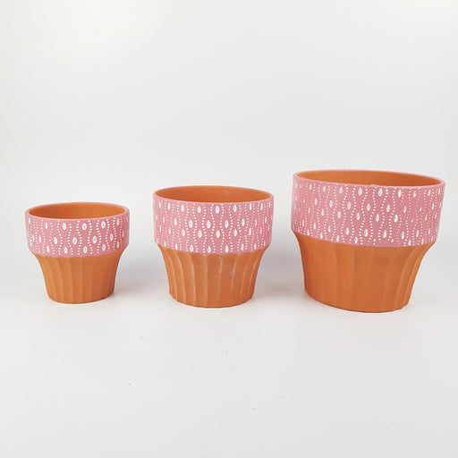 Colorful Clay Pot - Pink