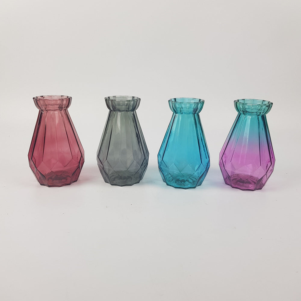 Mini Rock Glass Vase - 6cm X 15cm