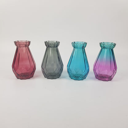 Mini Rock Glass Vase - 6cm X 15cm