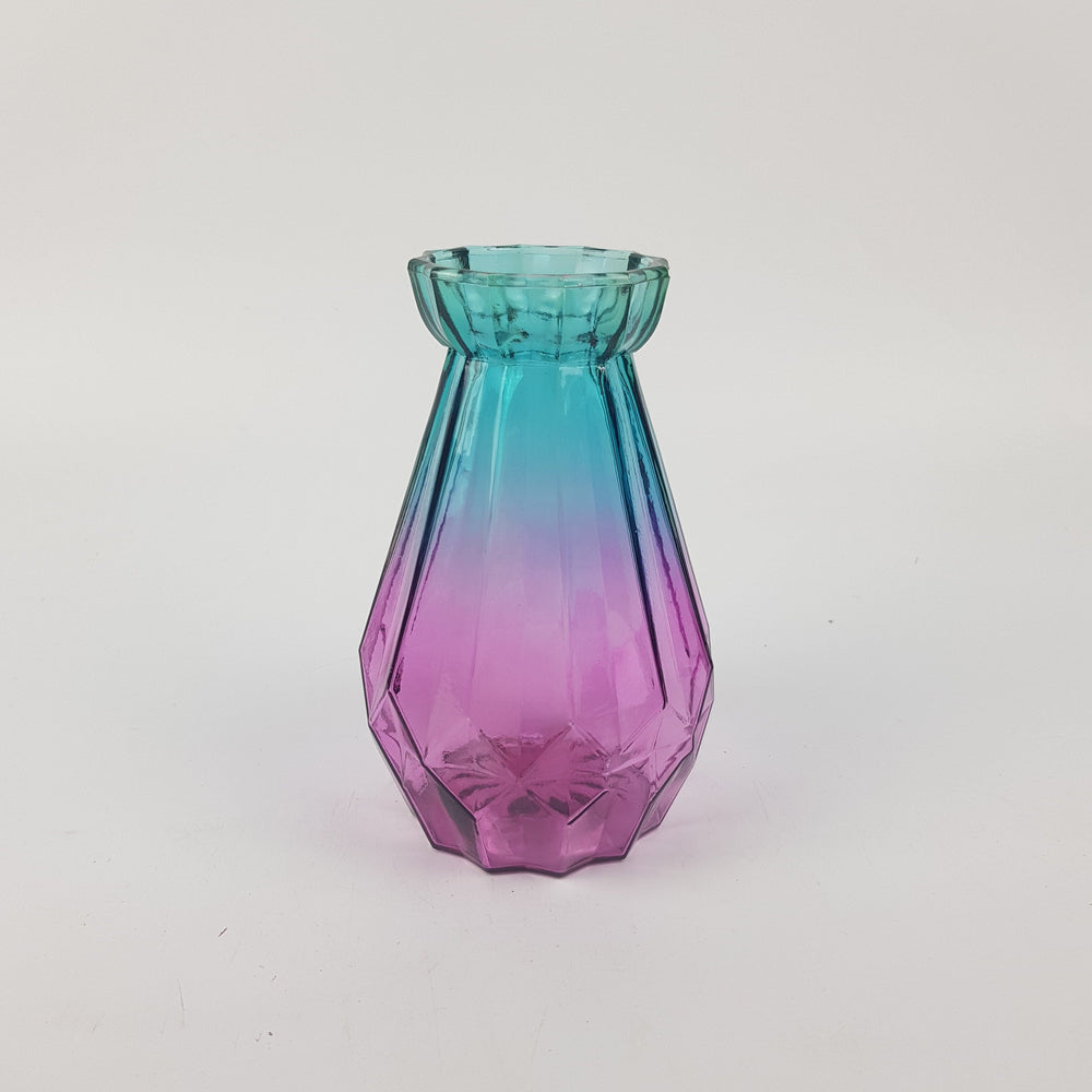 Mini Rock Glass Vase - 6cm X 15cm