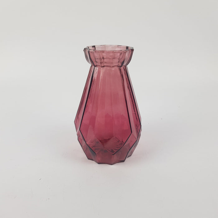Mini Rock Glass Vase - 6cm X 15cm