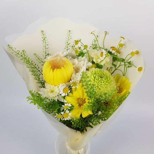 Mix & Match Flower Bunch - White Yellow Theme