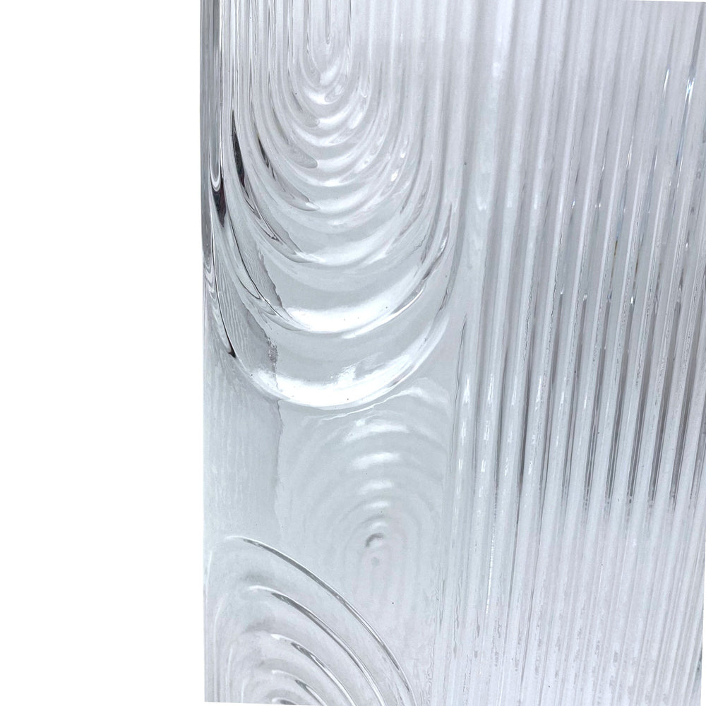 Glass Hexagon With Line 11cm(D) x 30cm(H)