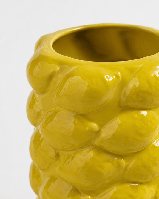 Ceramic Vase Lemon Pattern