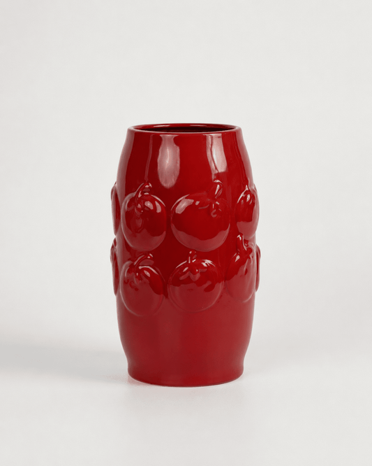 Ceramic Vase Tomato Pattern