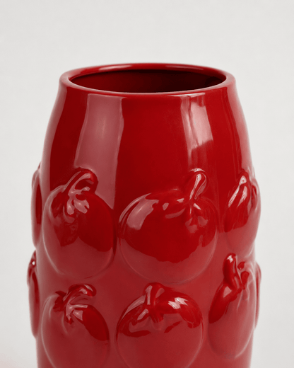 Ceramic Vase Tomato Pattern
