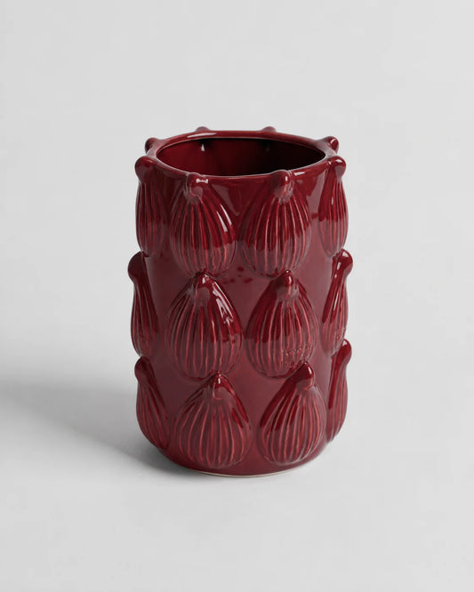 Ceramic Vase Fig Pattern