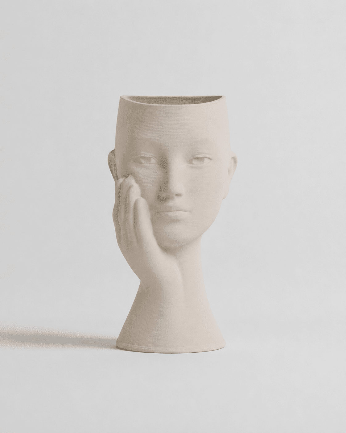 Ceramic Vase Hand Face