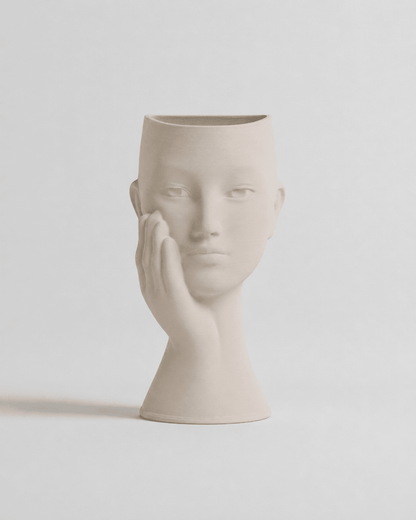 Ceramic Vase Hand Face