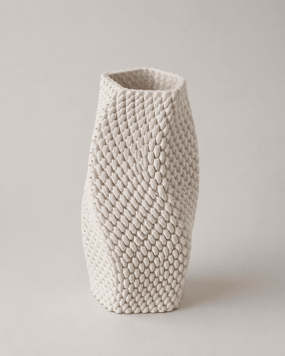 Ceramic Vase Twisted Detail