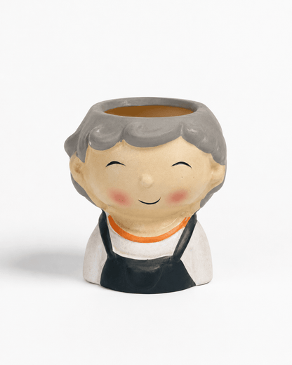 Ceramic Vase Character Face