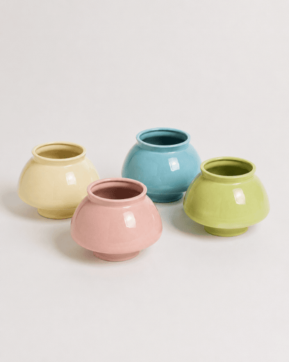 Ceramic Pot Curve Base