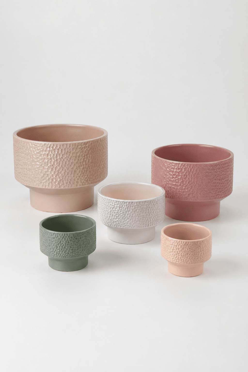 Ceramic Pot with texture (5 SIZES)
