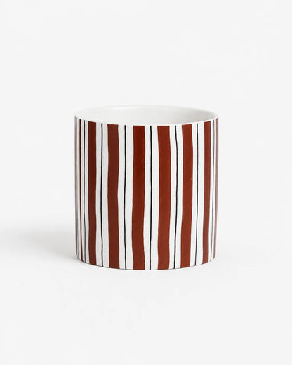 Ceramic Pot Vertical Line