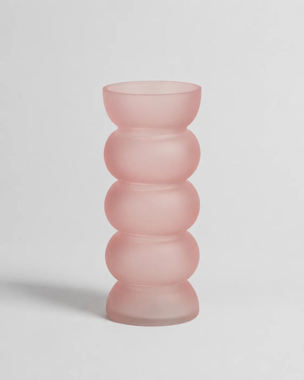 Glass Vase Frosted Bubble
