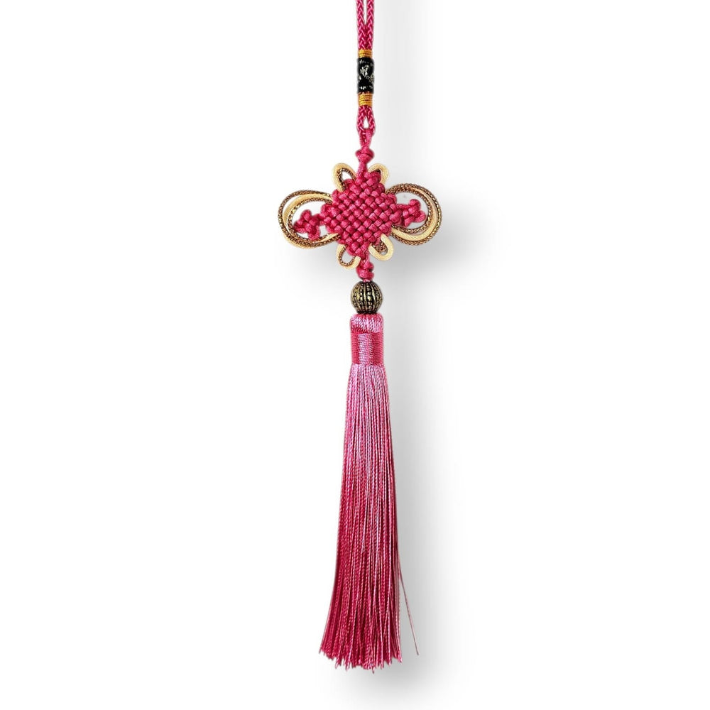 CNY Tassle with Gold Line - Pink (5pcs)